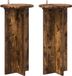 vidaXL Pieds de plantes 2 pièces chêne fumé 29,5 x 29,5 x 60 cm