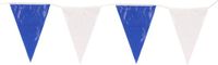 Merkloos / Sans marque Partyxplosion B.V. Vlaggenlijn - blauw/wit - 10 meter - Kunststof - Oktoberfest/Bierfeest thema