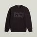 G-Star Text graphic r sw Heren Sweater S Dk Black