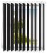 time4blinds Lamelles verticales 150x220 cm Classique noir