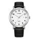 Citizen BI5070-06A Heren Polshorloge - Zilverkleurig Staal - Wit Wijzerplaat - Leer Band - 40mm
