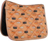 HKM Napels Zadeldek Pastel Oranje/Grijs Dressage