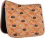 HKM Napels Zadeldek Pastel Oranje/Grijs Dressage