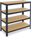 Shelfplaza HOME étagère métallique - 100x45x60 cm - anthracite - 4 tablettes