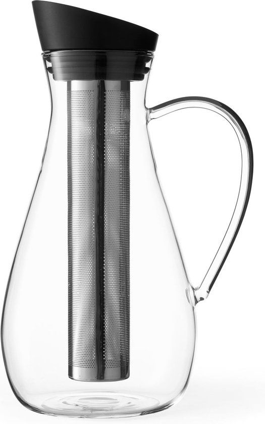 Viva Scandinavia Hydratatie Infusion Karaf voor Icetea - 1.5 liter - Zwart