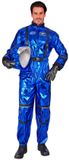 Widmann Astronaut Jumpsuit Heer Metallic - Blauw - Maat L