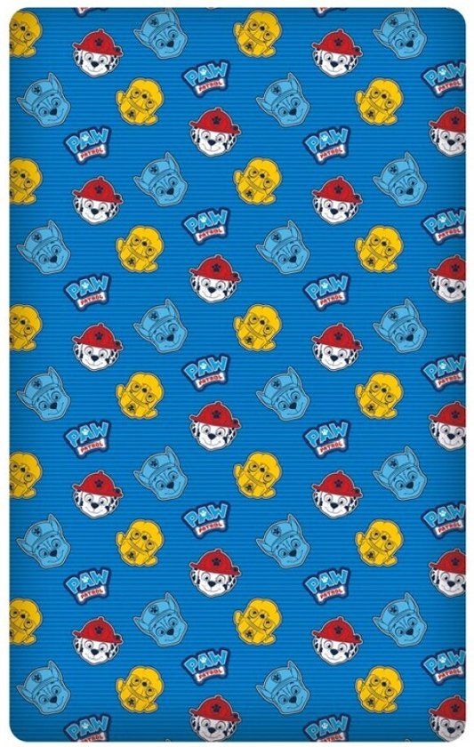 4KidsOnly PAW Patrol Hoeslaken 90 x 200 cm - Blauw