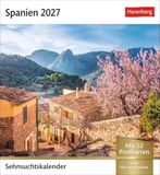 Spanien Harenberg Spanien Sehnsuchtskalender 2027 - Wochenkalender mit 53 Postkarten