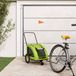 Maison Exclusive - Remorque à vélo pour chien, vert, en tissu Oxford et métal