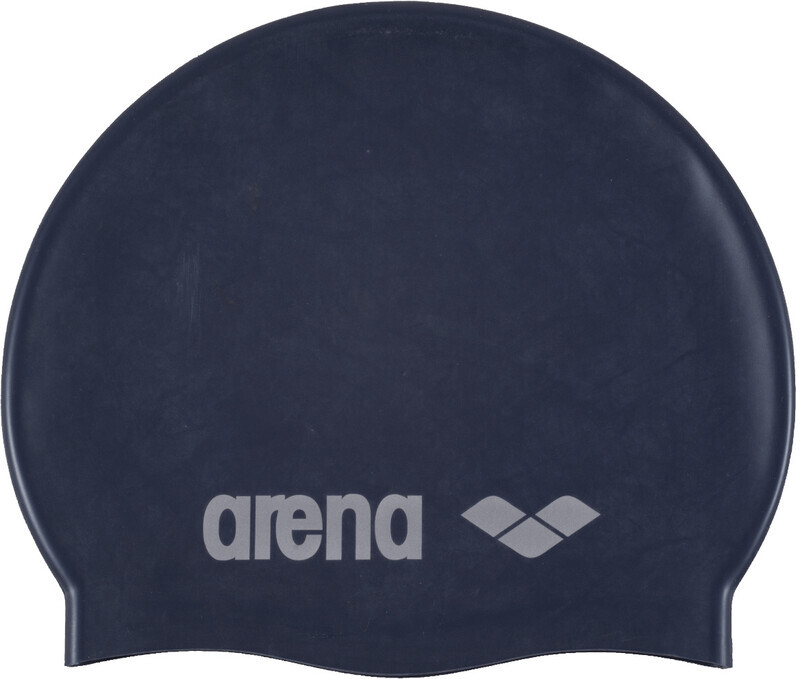 Arena Classic Silicone Badmuts Kinderen, denim/silver