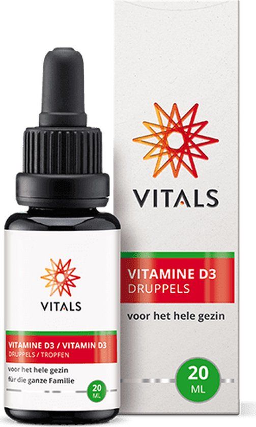 Vitals Vitamine D3 - Druppels - 20 ml