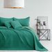 AmeliaHome Sprei lichtgroen donkergroen 260 x 280 cm Bedsprei tweezijdig Ultrasoon stiksel Polyester Softa