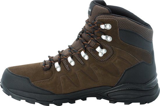 Jack Wolfskin REFUGIO TEXAPORE MID M Heren Wandelschoenen - brown / phantom - Maat 44