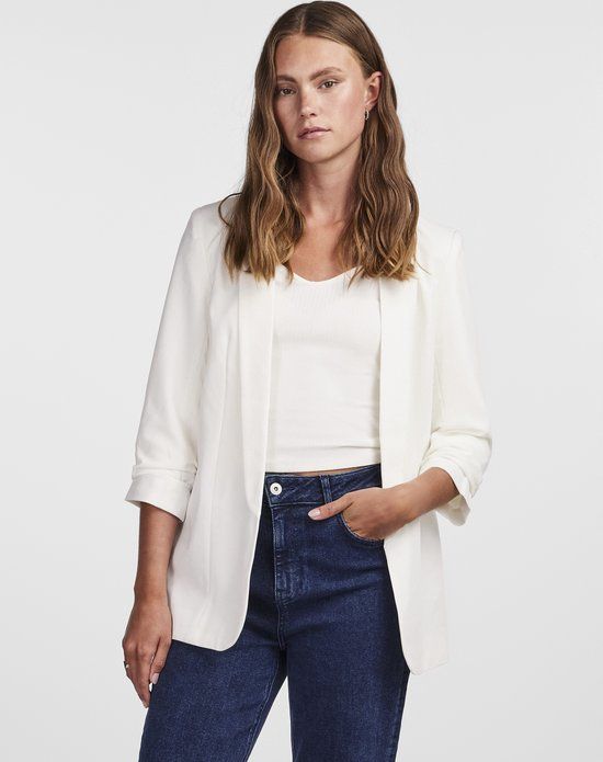 PIECES Boss Dames Blazer - Wit - Maat L (40)