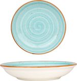 Bonna Diepbord - Aqua - Porselein - 20 cm - set van 6