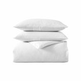 Vera Wang - Kingsize dekbedovertrekset, luxe katoenen beddengoed met knoopsluiting, inclusief bijpassende shams (wit wafelpiqué, kingsize)