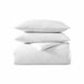 Vera Wang - Kingsize dekbedovertrekset, luxe katoenen beddengoed met knoopsluiting, inclusief bijpassende shams (wit wafelpiqué, kingsize)
