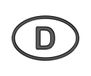 AG Design A-C-9426 3D sticker Duitsland 8,5 x 5,5 cm - zwart