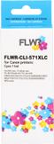 FLWR - Canon CLI-571XL XL cartridge cyaan