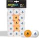 JOOLA Tafeltennisballen 3 sterren training geavanceerd 40+ mm diameter premium wit/oranje 15 stuks