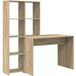 Bureau Table De Travail Table D'Écriture Chêne Sonoma 138,5 X 55 X 143 Cm Bois D'Ingénierie