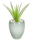 Floran Vaas - vert brumeux - brillant - céramique - D16 x H19 cm