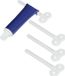 Metaltex - Tubeknijper - 11 cm - Set van 4 stuks - Wit - Kunststof