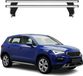 Menabo barre de toit support de base pour Seat Ateca 2016-2020, certification ABE, aluminium, argent, 2 pièces