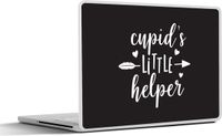 SleevesAndCases Laptop Sticker - 11.6 inch - Quotes - Cupid's Little Helper - 30x21cm - Vinyl - Softcase