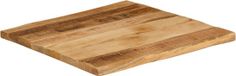 vidaXL Tafelblad met natuurlijke rand 40x40x3,8 cm massief mangohout