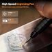 Merkloos Mini-draaigereedschap Graveerstift Gravure set - USB oplaadbaar - 37000 toeren/min - 69 accessoires