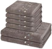 Ross 6-delige handdoekenset Stoneline Grijs