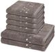 Ross 6-delige handdoekenset Stoneline Grijs
