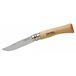 Opinel Inox mes voor volwassenen, naturel, nr. 8, hardhout, bruin