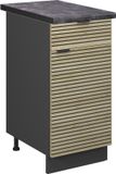 Vicco Fame-Line Keukenonderkast – 40 cm, WB Antraciet Eiken paneel