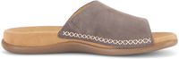 Gabor Dames Platte Sandalen Taupe Leer Maat 40
