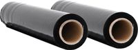 vidaXL Stretchfilm 2 st 17 µm 50 cm x 300 m zwart