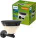 Philips LED Philips Kyna Solar wandlamp - Zonne-energie - Warmwit licht: 2700K - Zwart - Twee lichtstanden - Schemersensor - Bewegingssensor - IP44: weerbestendig - Solar buitenverlichting