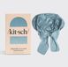 Kitsch Oversized Satin Bonnet - Verstelbare Satijnen Slaapmuts - Haze Blue