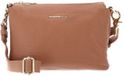 MANDARINA DUCK Mellow Leather Crossbody Bag Pecan Nut Lichtbruin