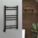 Hudson Reed Kent Sèche-serviettes électrique plat anthracite 180 cm x 40 cm avec élément simple câblé