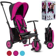 SmarTrike Smartric STR3 meertraps 6-in-1 driewieler, opvouwbaar, voor kinderen, met certificaat, kinderwagen voor 1,2,3 jaar, 5021233, roze