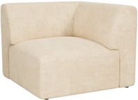 Vente-unique Hoekmodule fauteuil in beige stof van Maison Céphy POGNI