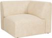 Maison Céphy POGNI Fauteuil d'angle en tissu beige