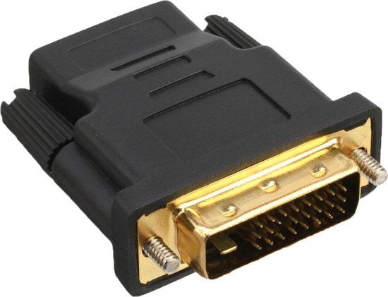 InLine 17660P DVI-D naar HDMI Adapter - Zwart