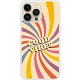 Apple iPhone 14 Good vibes Verstevigd hoesje met sublimatie bedrukking