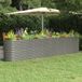 Maison Exclusive - Jardinière surélevée, acier galvanisé, 332x40x68 cm, gris