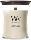 WoodWick Hourglass Medium Geurkaars - Patchouli Créme - 60 branduren