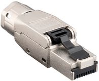 Goobay CAT 8.1, STP-afgeschermde RJ45-connector voor montage zonder gereedschap