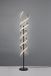 TRIO LEUCHTEN Lampadaire LED - 32W - Couleur réglable - Dimmable - Rond - Or - Aluminium